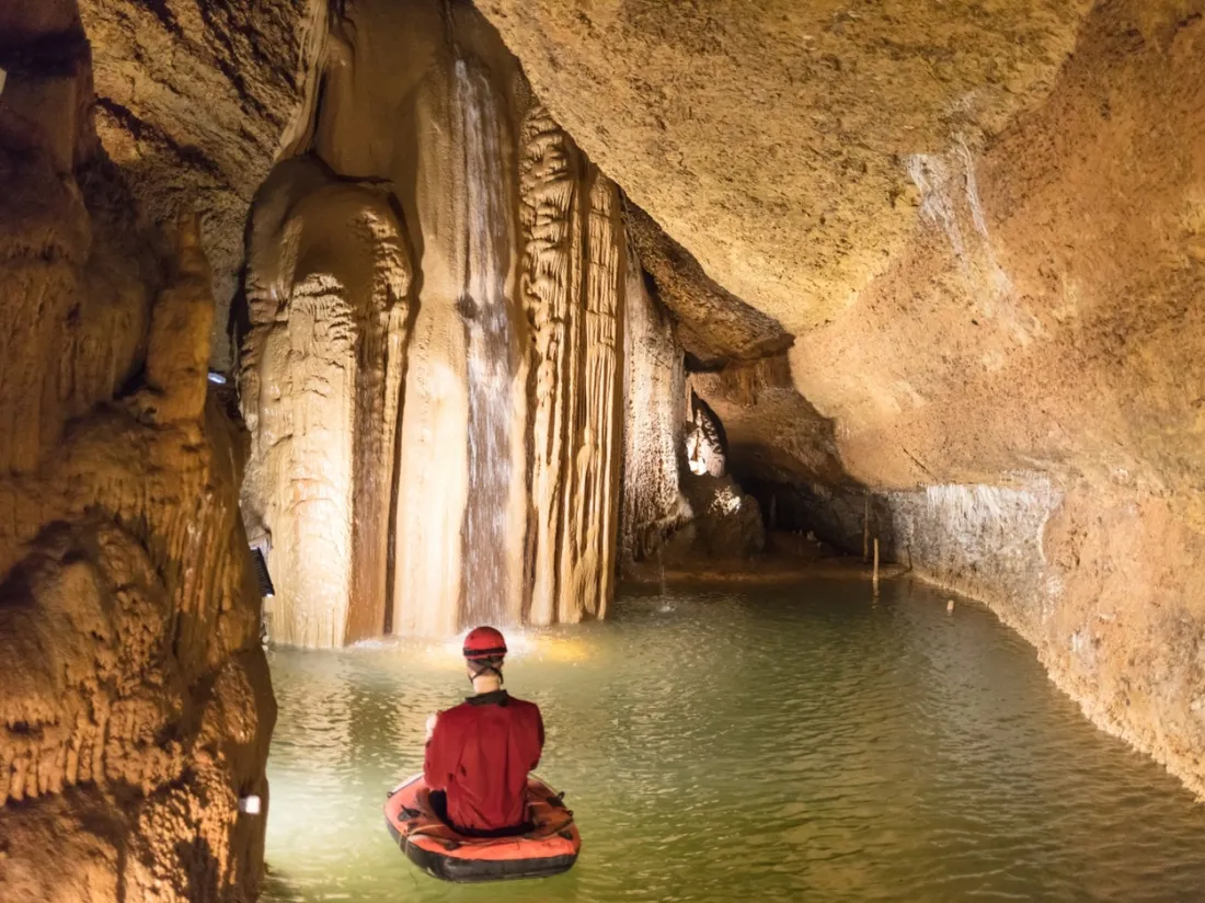 La grotte de Trabuc, dans le Gard.